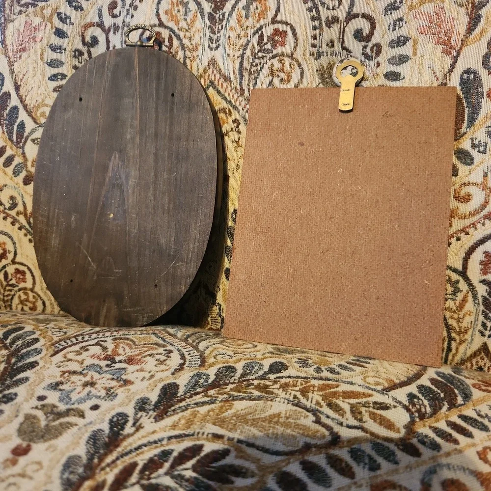 Goebel Hummel Vintage Wooden Wall Plaques Set of 2 West Germany 1970s Decor